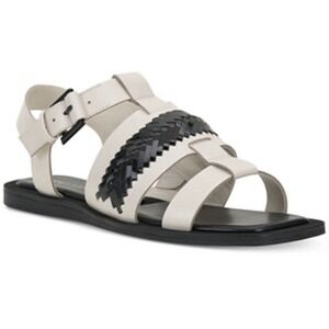 Vince Camuto Bachelen Leather Square Toe Gladiator‎ Sandal Coconut Cream Size 8